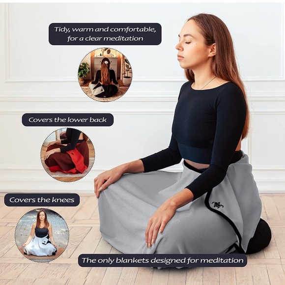 Still and Steady Other - Still and Steady Meditation Yoga Candy Fleece Blanket